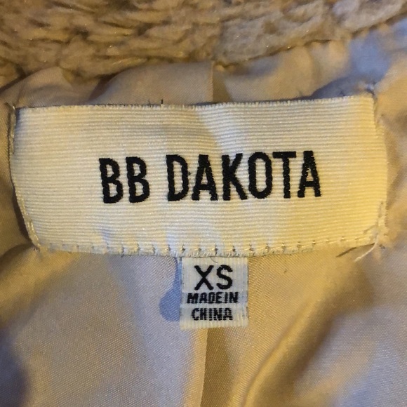 BB Dakota Faux Shearling Coat Jacket w Zipper Pockets XS - Picture 8 of 8